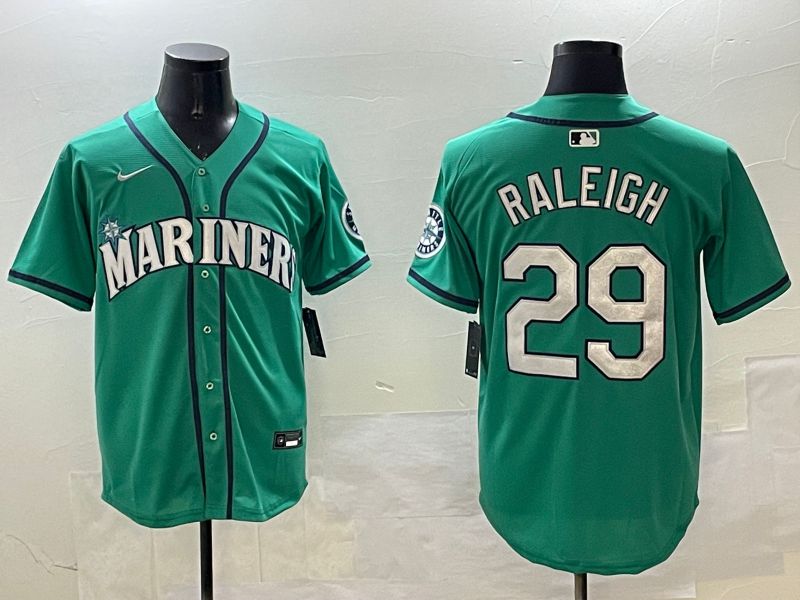 Men Seattle Mariners 29 Raleigh Green Game 2025 Nike MLB Jersey style 7